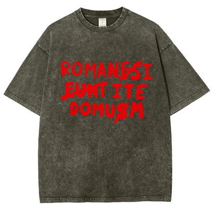 Romani Ite Domum Vintage Distressed T-shirt