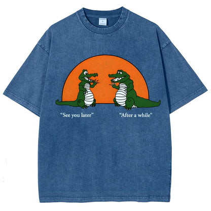 See You Later Alligator Vintage Distressed T-shirt