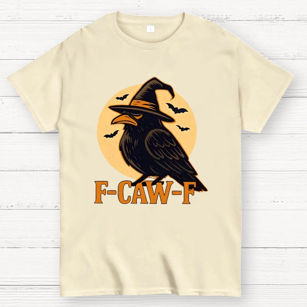 Funny F-Caw-F Halloween Raven Unisex Geek T-Shirt