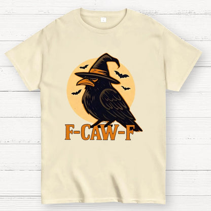 Funny F-Caw-F Halloween Raven Unisex Geek T-Shirt