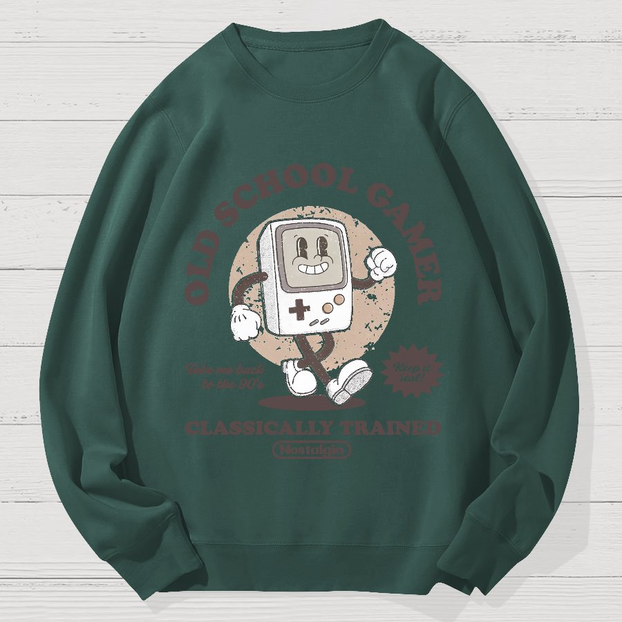 Retro Gamer Geek Cotton Sweatshirt