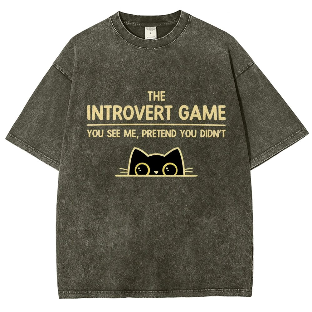 The Introvert Game Vintage Distressed T-shirt