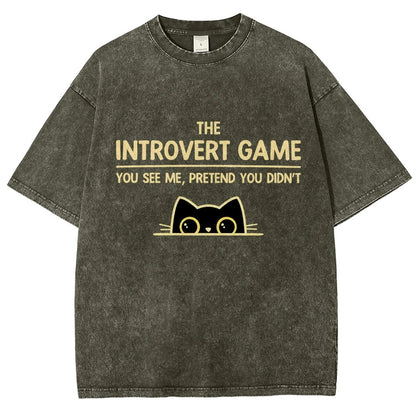 The Introvert Game Vintage Distressed T-shirt