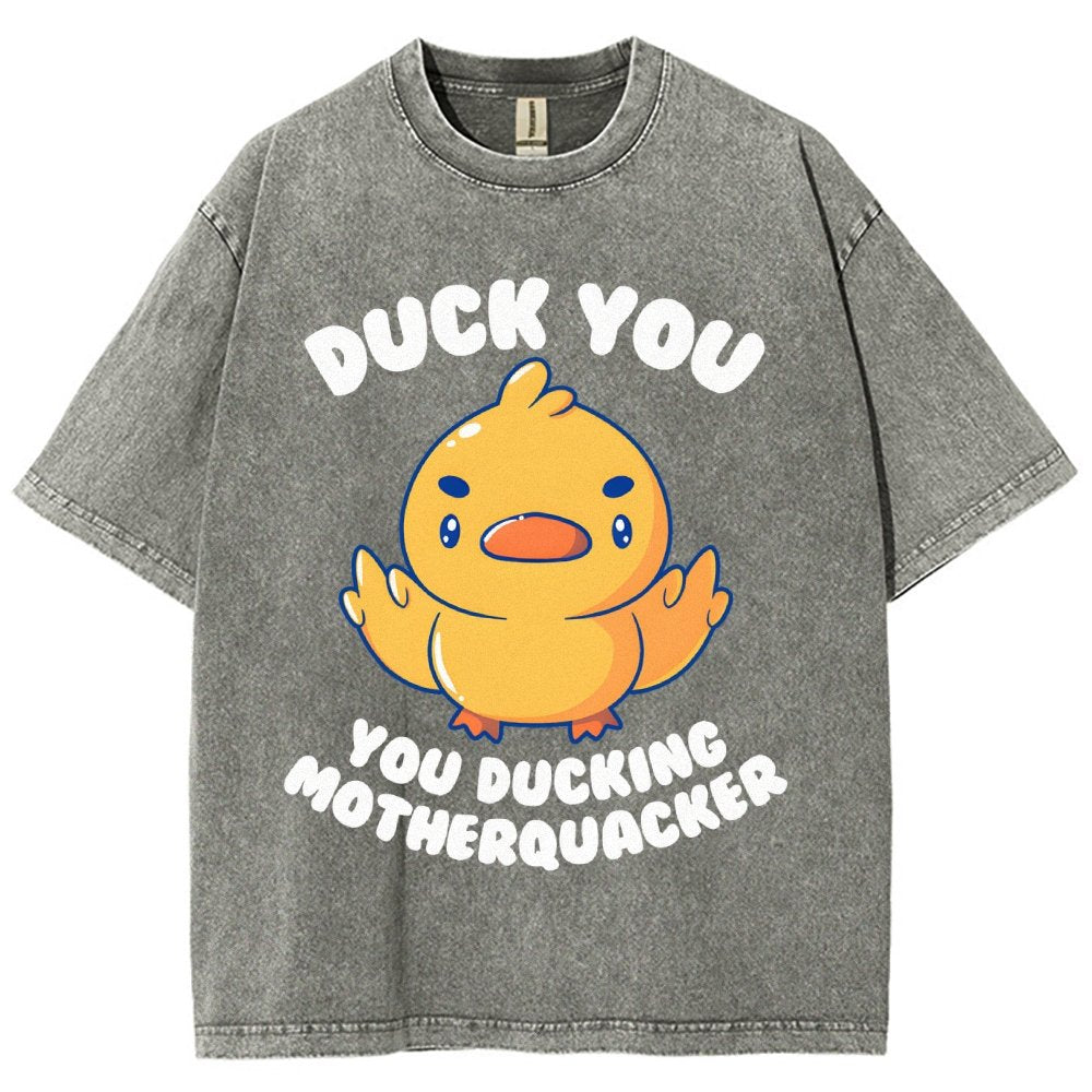 Ducking Motherquacker Vintage Distressed T-shirt