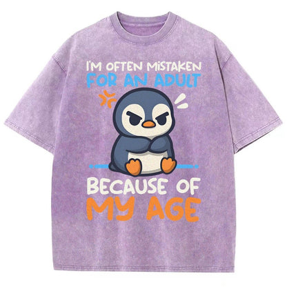 Penguin Often Mistaken For An Adult Vintage Distressed T-shirt