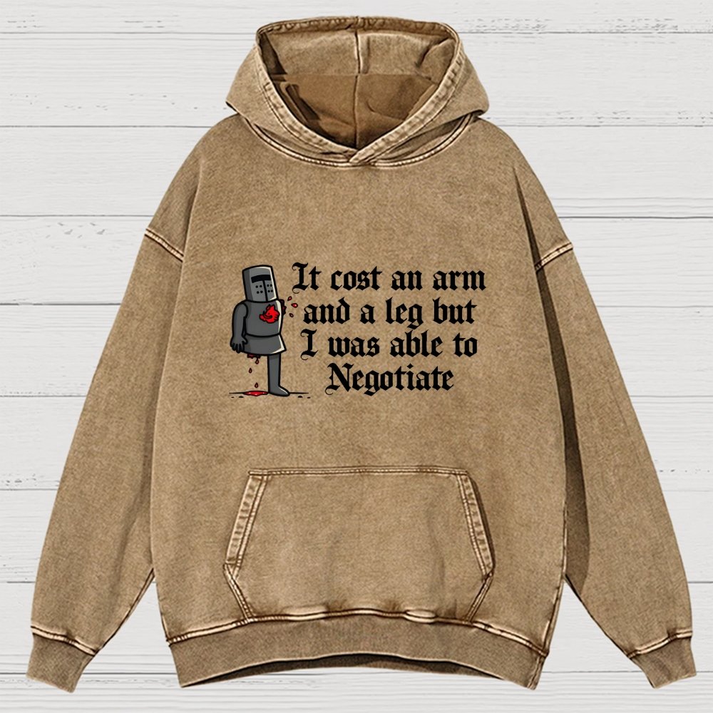 The Negotiation Vintage Distressed Hoodie