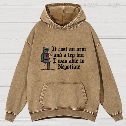 The Negotiation Vintage Distressed Hoodie