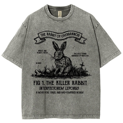 The Rabbit of Mysterious Place Vintage Distressed T-shirt