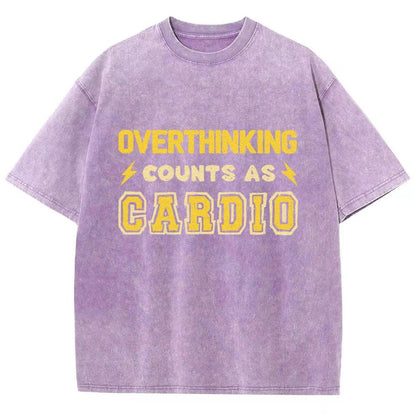 Overthinking Counts As Cardio Vintage Distressed T-shirt