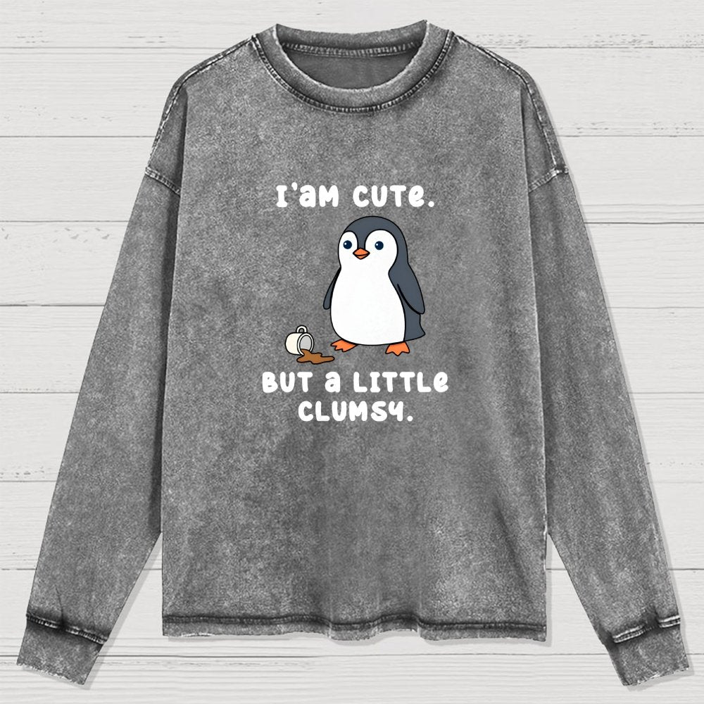 Little Clumsy Washed Long Sleeve Tee