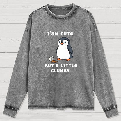 Little Clumsy Washed Long Sleeve Tee