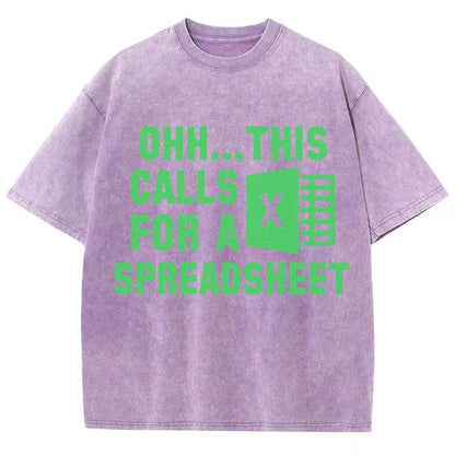 Ohh...This Calls for a Spreadsheet Vintage Distressed T-shirt