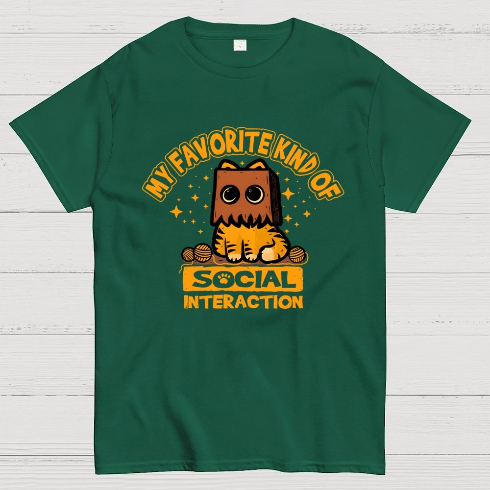 Cat Social Interaction Geek T-Shirt