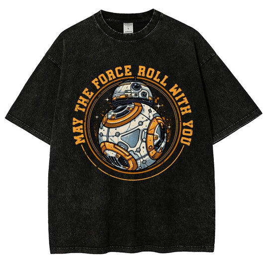 May the power roll with you Vintage Distressed T-shirt