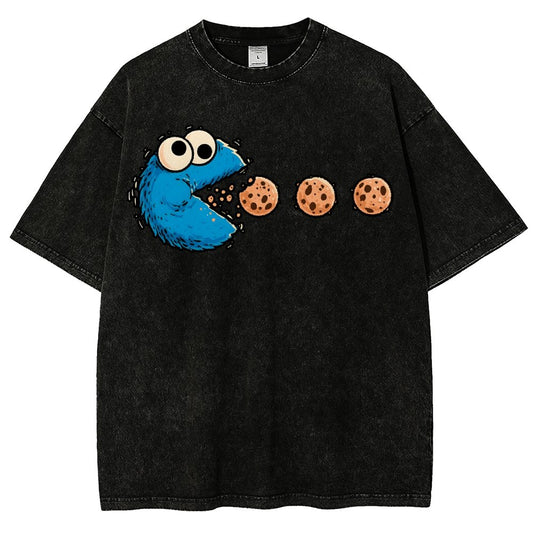 NomNom-Cookie Adventure Vintage Distressed T-shirt