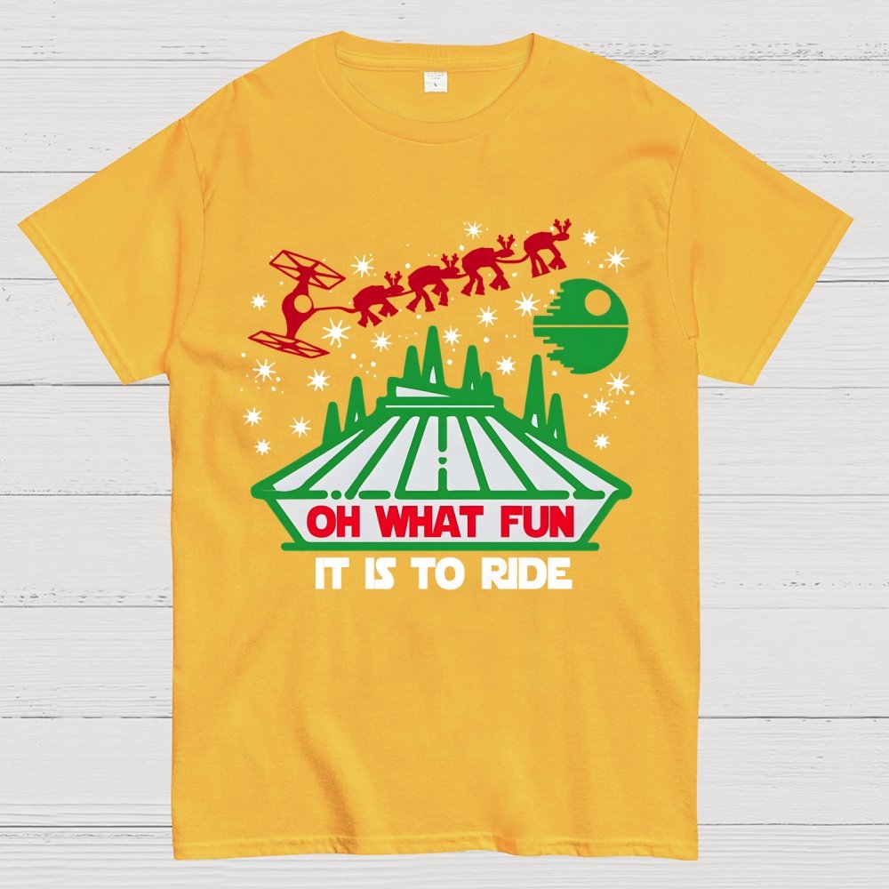 Oh What Fun It Is To Ride Christmas Geek T-Shirt