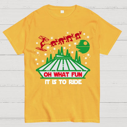 Oh What Fun It Is To Ride Christmas Geek T-Shirt