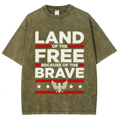 Because of the Brave Vintage Distressed T-shirt