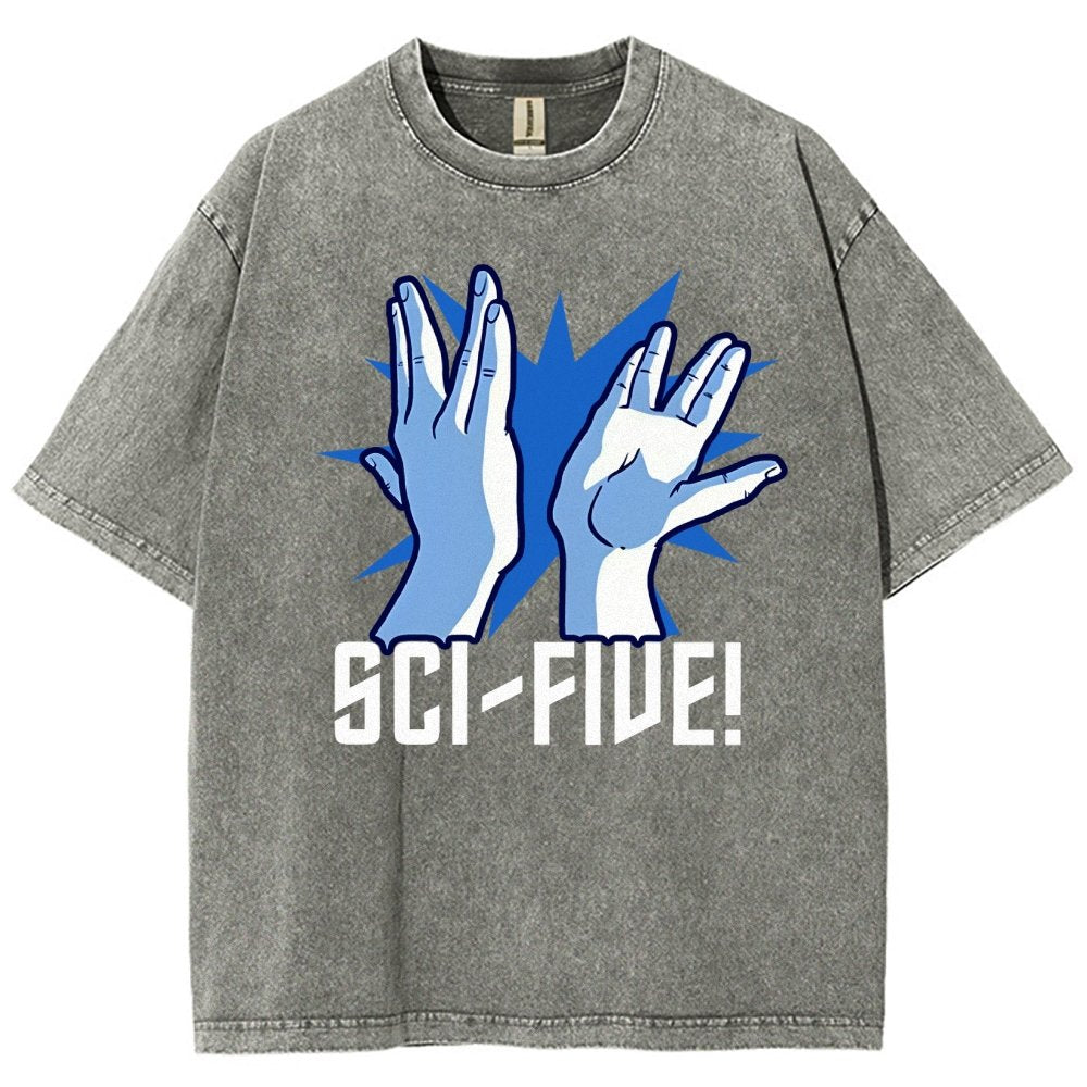 Sci-Five Vintage Distressed T-shirt