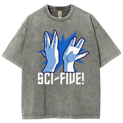 Sci-Five Vintage Distressed T-shirt