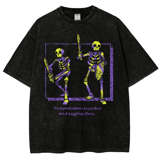 MIND-BOGGLING SKELETONS Vintage Distressed T-shirt