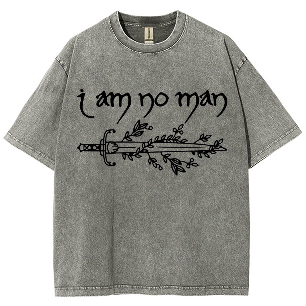 I Am No Man Vintage Distressed T-shirt