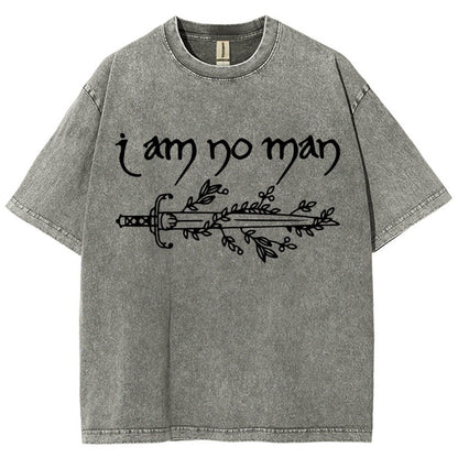 I Am No Man Vintage Distressed T-shirt