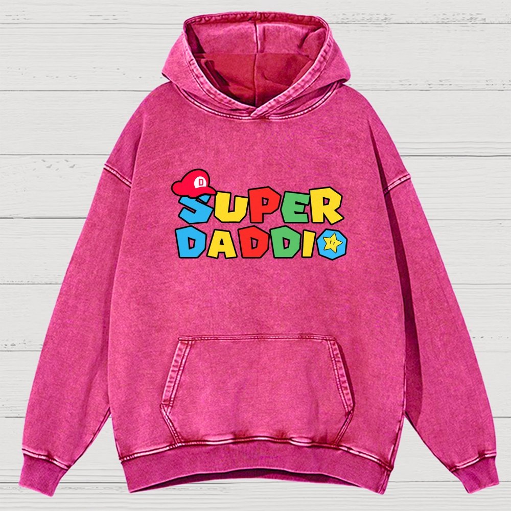 Super Daddio Vintage Distressed Hoodie