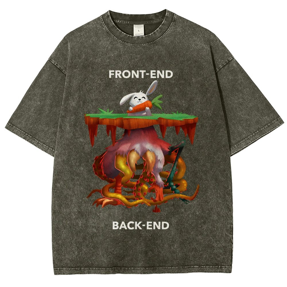 Front-End - Back-End Vintage Distressed T-shirt
