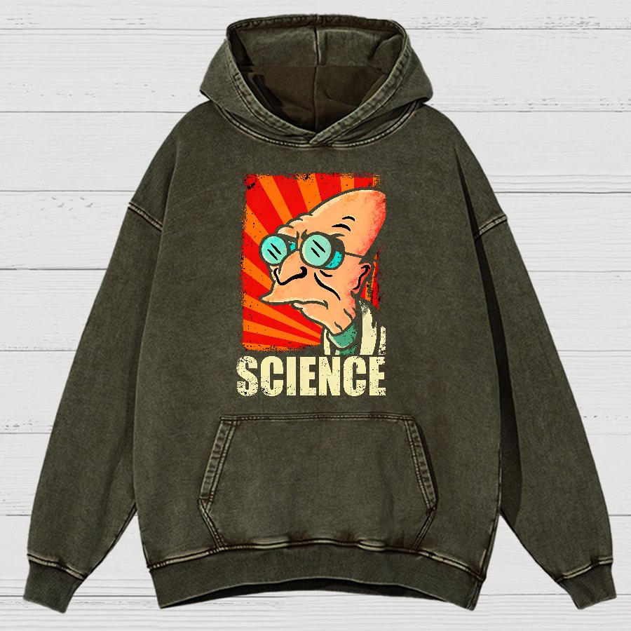 Science Vintage Distressed Hoodie