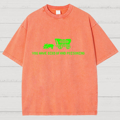 Oregon You Have Died Of Rad Poisoning Vintage Distressed T-shirt