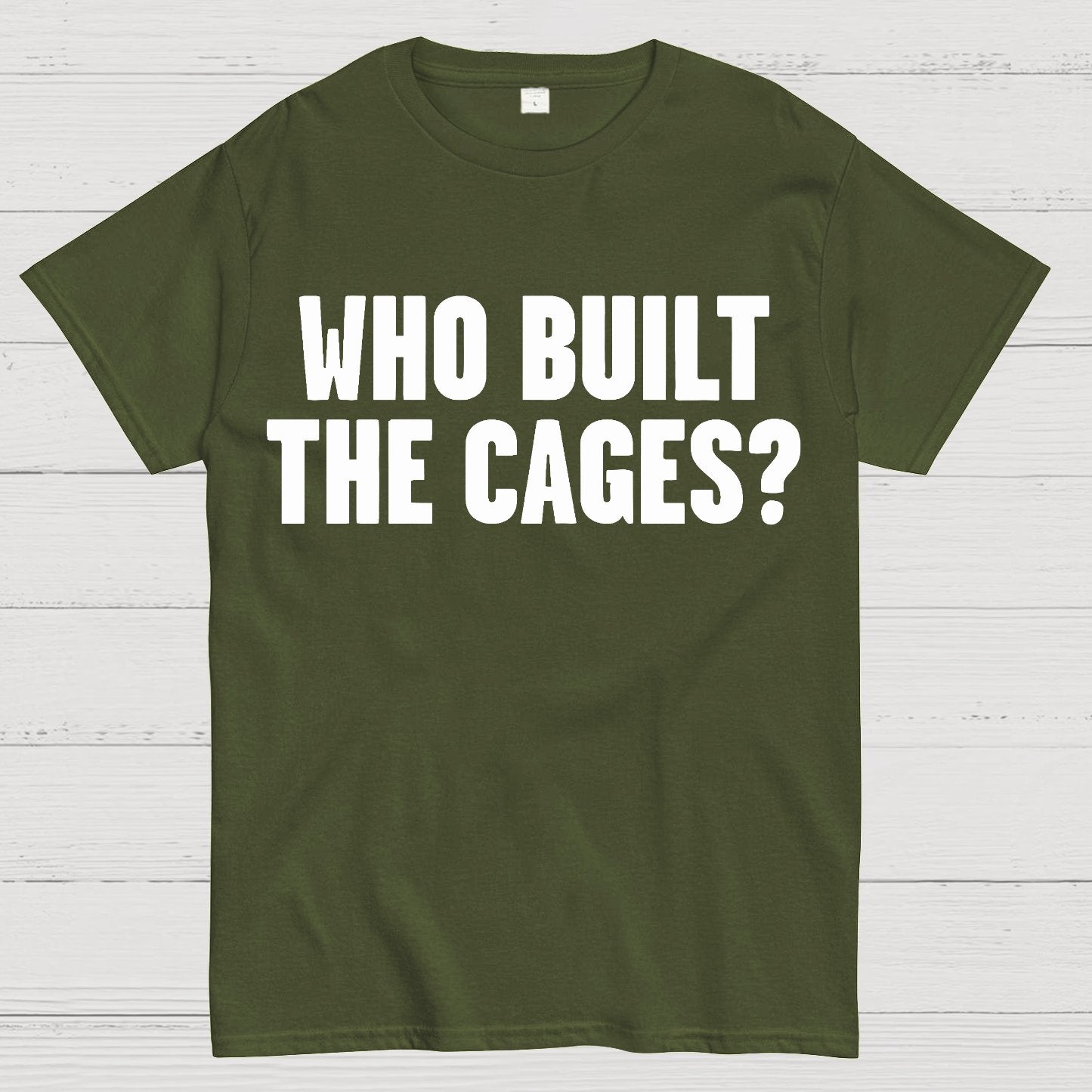 Who Built The Cage? Geek T-Shirt