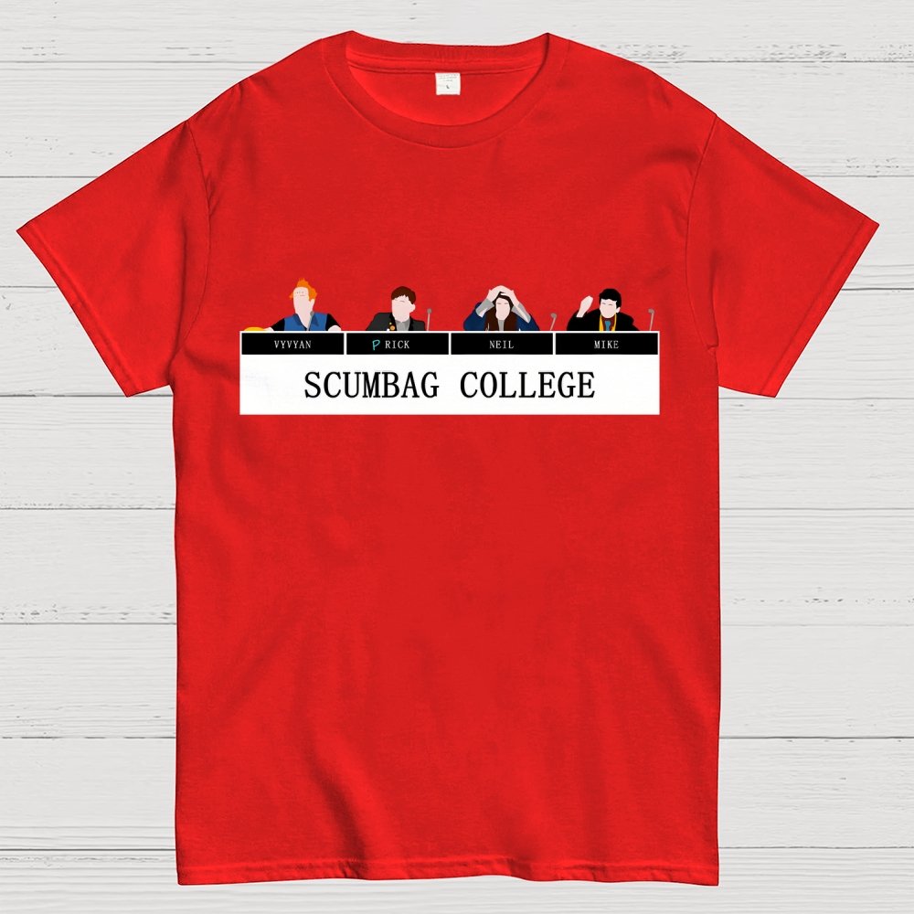 Scumbag College Buddy1 Buddy2 Buddy3 Buddy4 Unisex Geek T-Shirt