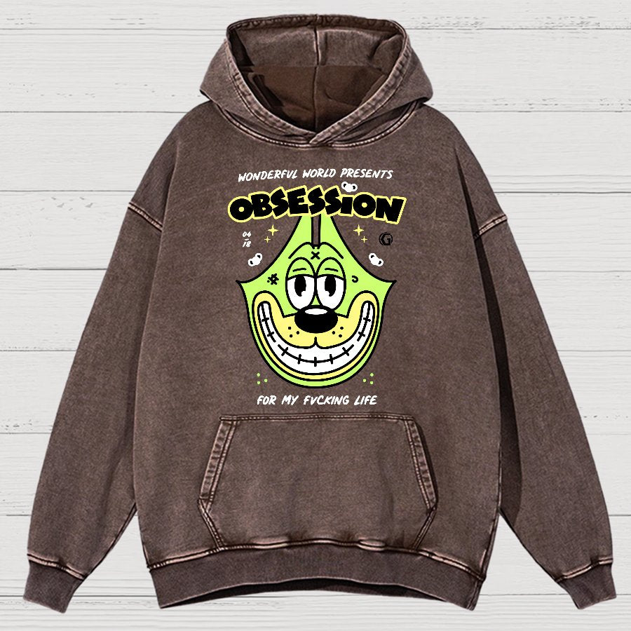 Obsession! Sarcasm Vintage Distressed Hoodie