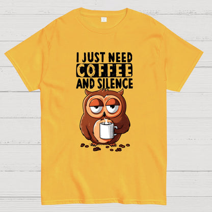Coffee and Silence Geek T-Shirt