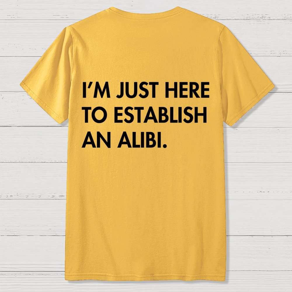 Alibi  Back Printing Geek T-Shirt