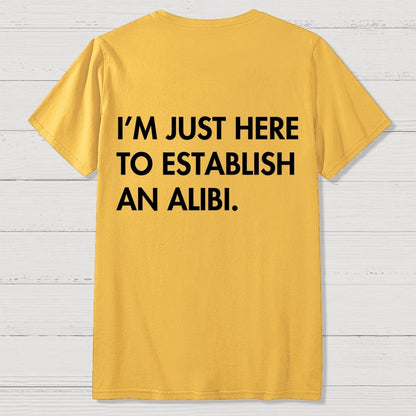 Alibi  Back Printing Geek T-Shirt