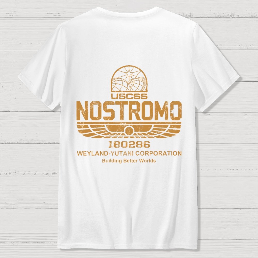 Mystery Ship Front And Back Printing Geek T-Shirt