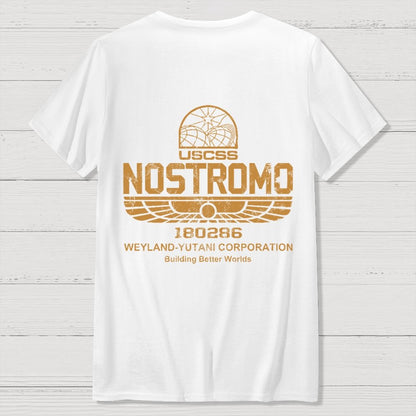 Mystery Ship Front And Back Printing Geek T-Shirt