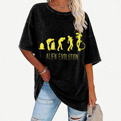 Mystery Creature Evolution Vintage Distressed T-shirt