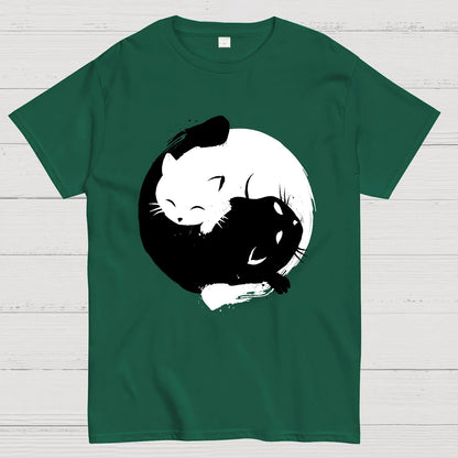 Yin-yang Cat Geek T-Shirt