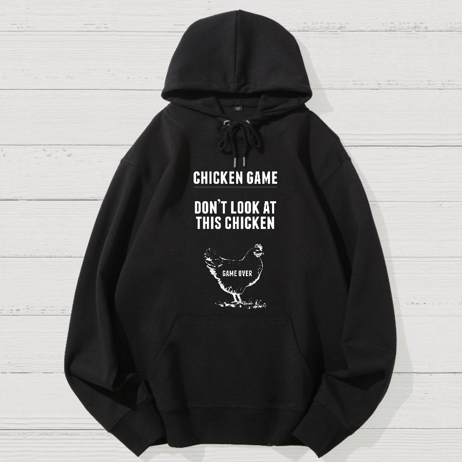Chicken Game Nerd Geek Cotton Hoodie