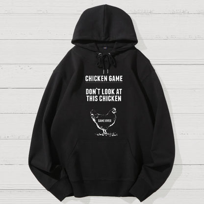 Chicken Game Nerd Geek Cotton Hoodie