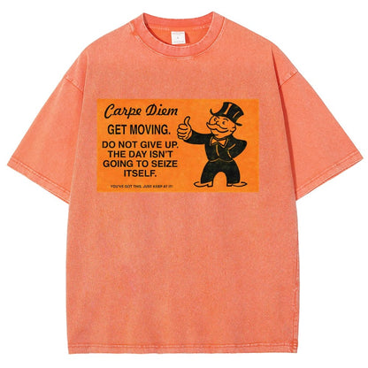 Carpe Diem Card Vintage Distressed T-shirt