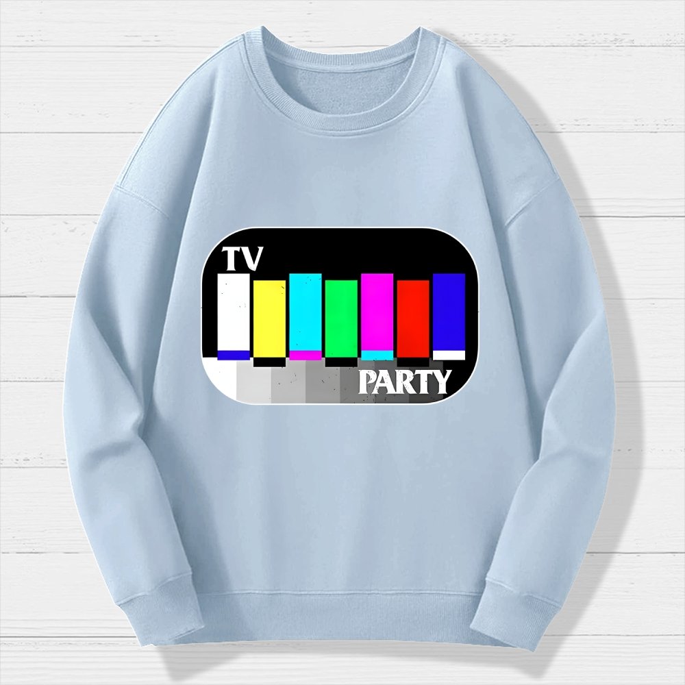 TV Party Geek Cotton Sweatshirt