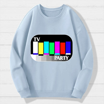 TV Party Geek Cotton Sweatshirt