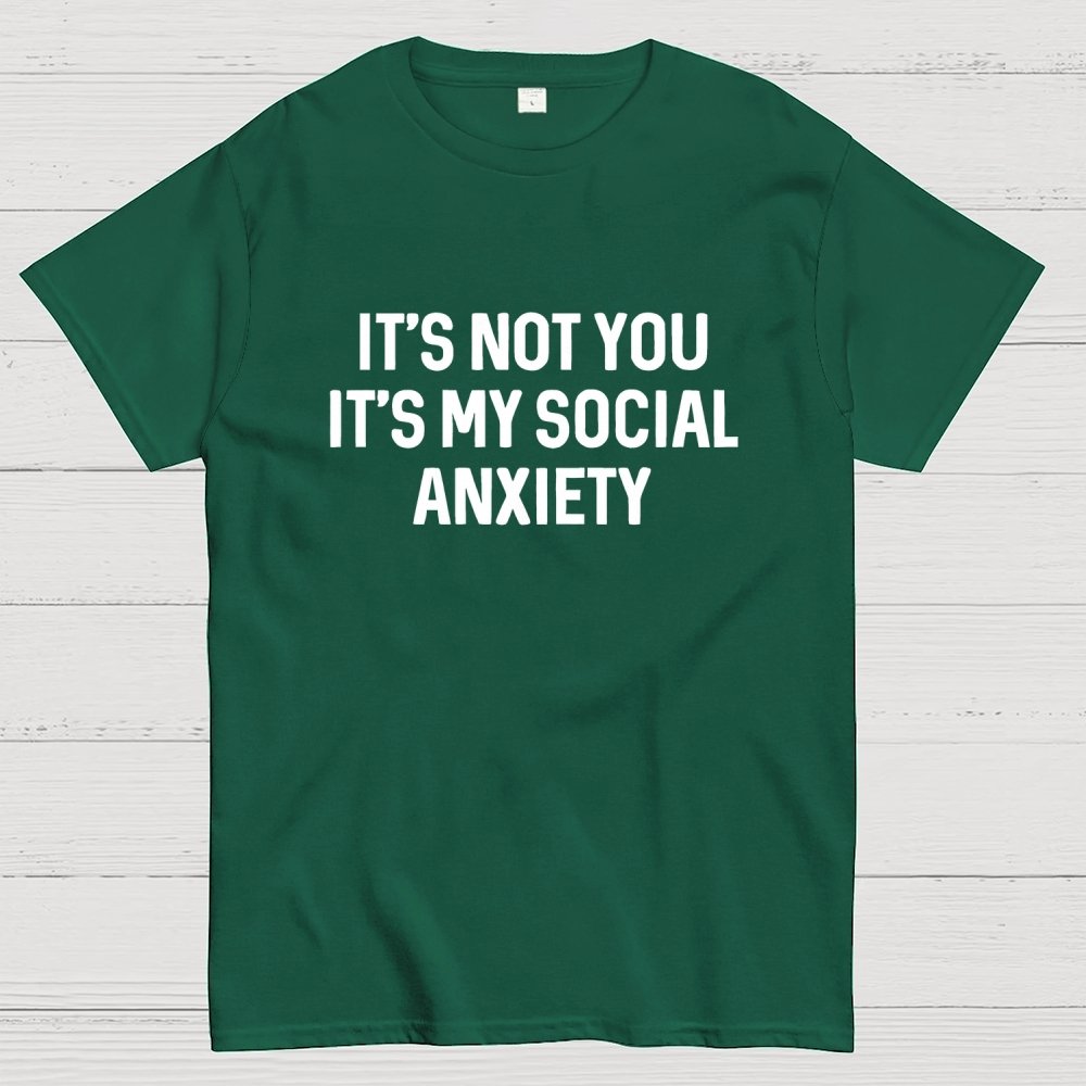 Social Anxiety Funny Humor Geek T-Shirt
