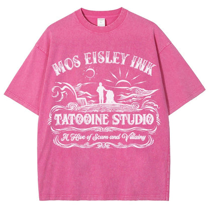 Tattoo-ine Studio Vintage Distressed T-shirt