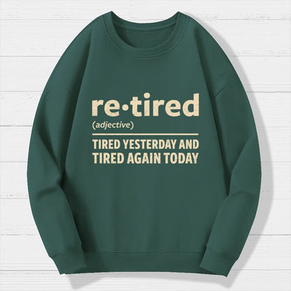 I Am Retired Geek Cotton Sweatshirt