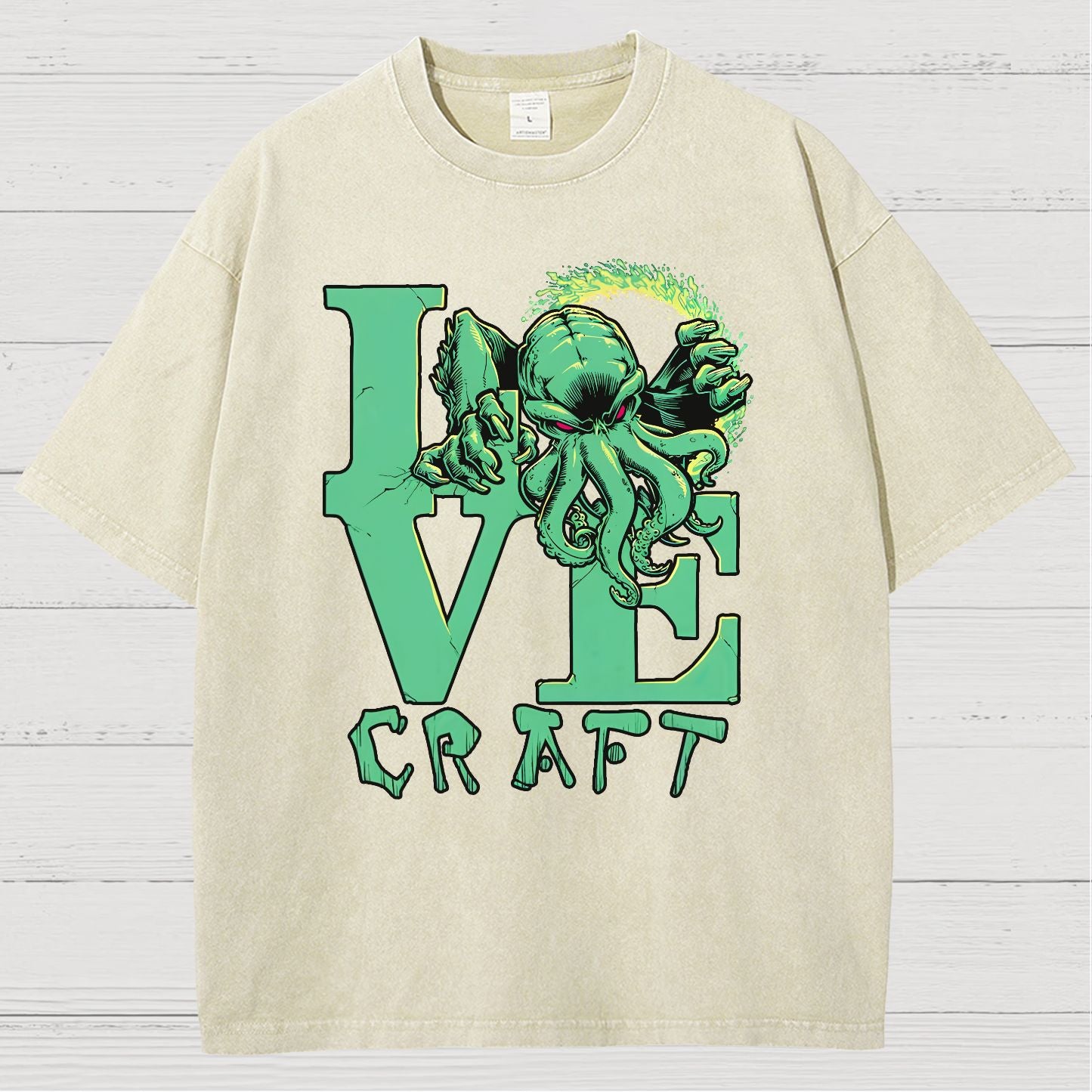 Cthulhu Vintage Distressed T-shirt